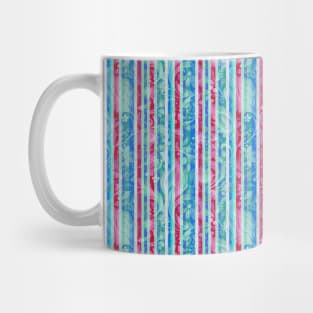 Stripes over jacobean design Mug